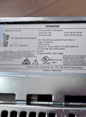 6AV7260-0DG10-0BX0橙色新功能完好议价出--议价商品