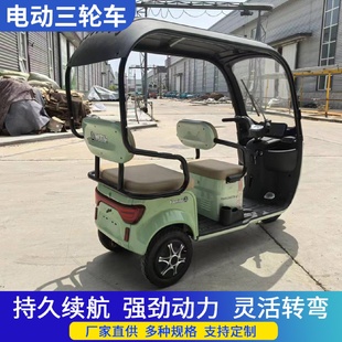 带棚电动三轮车老年人接送孩子城市专用灵活方便电动三轮 新款