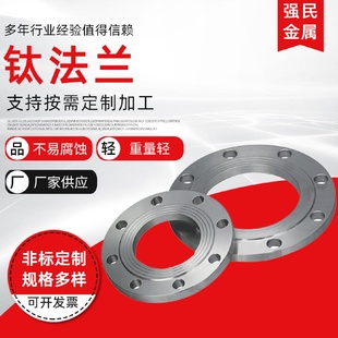 钛法兰TA1 钛合金法兰加工平焊法兰盘钛合金法兰 TA2 TC4非标板式