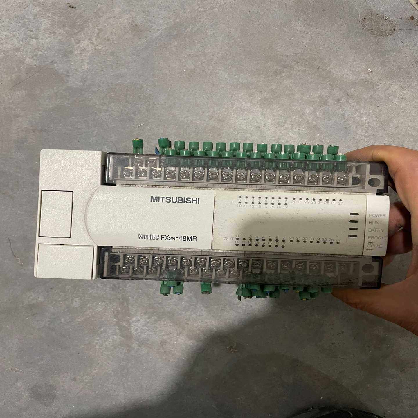 三菱PLC FX2N-48MR-001，成色如图，功能，【落红设备】
