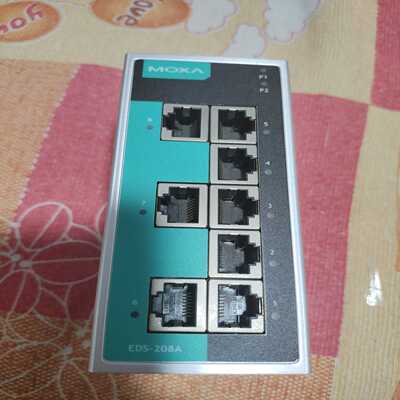 MOXA EDS 208A 8口非网管型工业以太网交换机，工~议价
