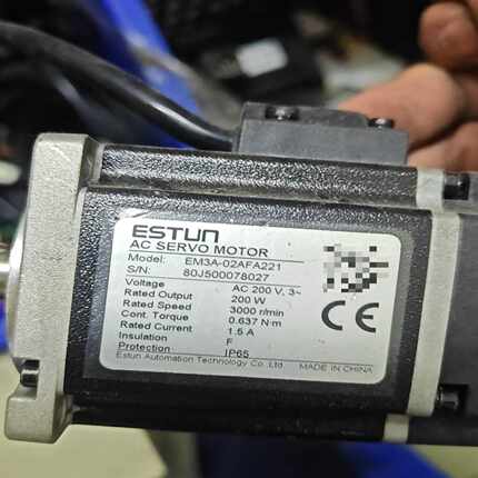 咨询-埃斯顿伺服电机EM3A-02AFA221，AC200V三相，