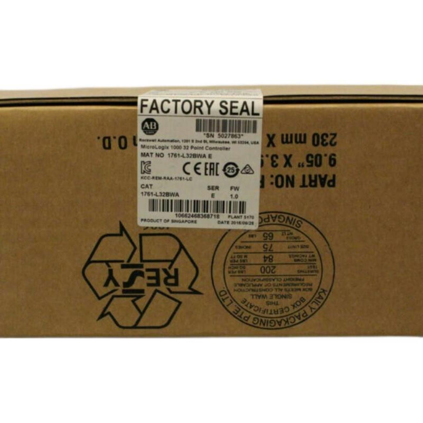 配件1761-L10BWA原装美国AB罗克韦尔PLC模块质保一年MIcroL议价