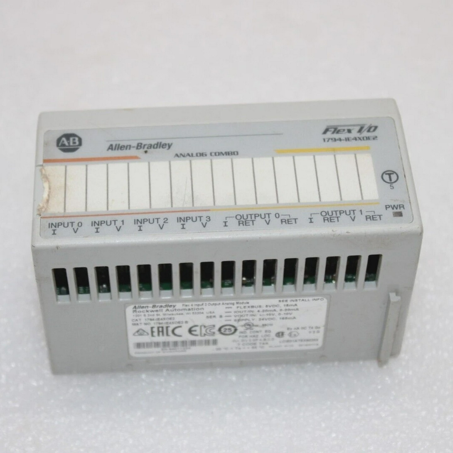 ALLEN-BRADLEY1794-IE4X0E2FLEX4INPUT2OUTPUTANALOGMODU