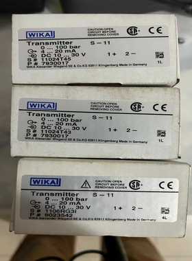 【星慕电子】Wika传感器 型号:S-11 0-100bar 平模  需