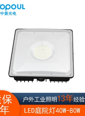 美式LED加油站灯50W100W200W嵌入式吊顶中石油石化防爆灯天棚灯