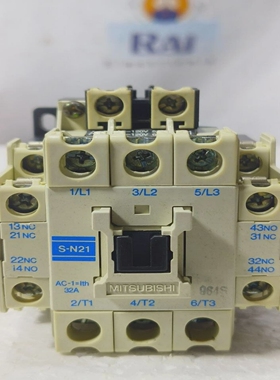 三菱S-N213POLE110-120V50/60Hz32A交流电磁接触器SN21免