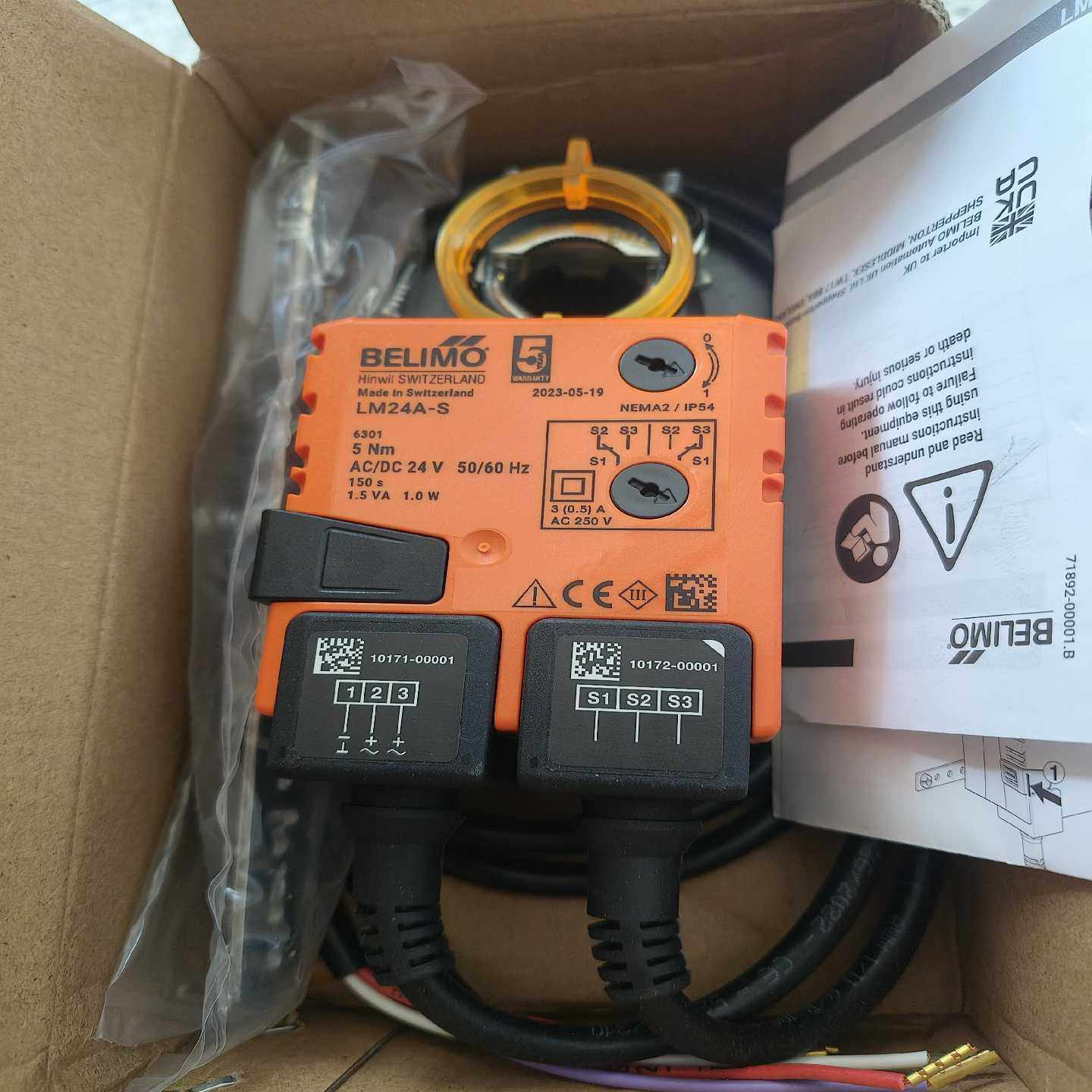 【议价】博力谋BELIMO，LM24A-S风阀执行器，正适用 - 封面