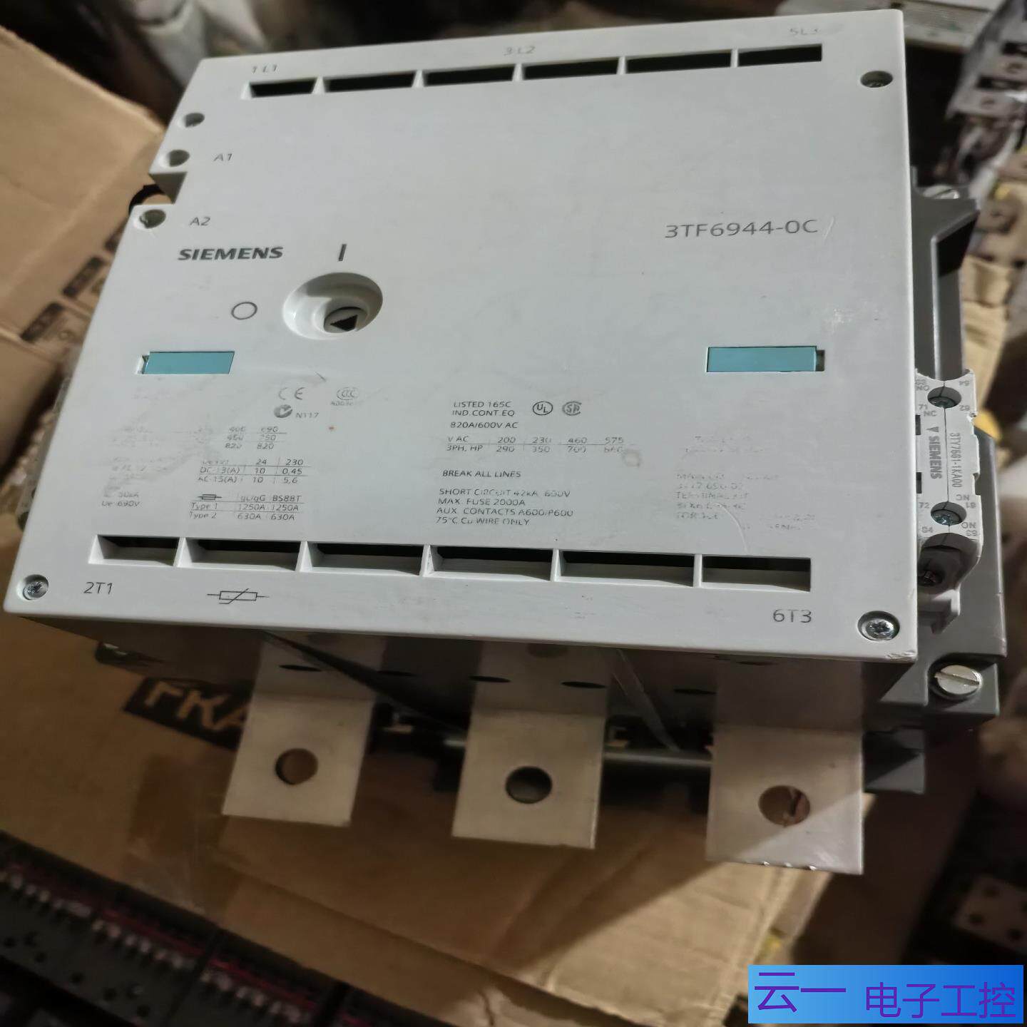 接触器3TF6944-0CM7  220V 数量一台；议价