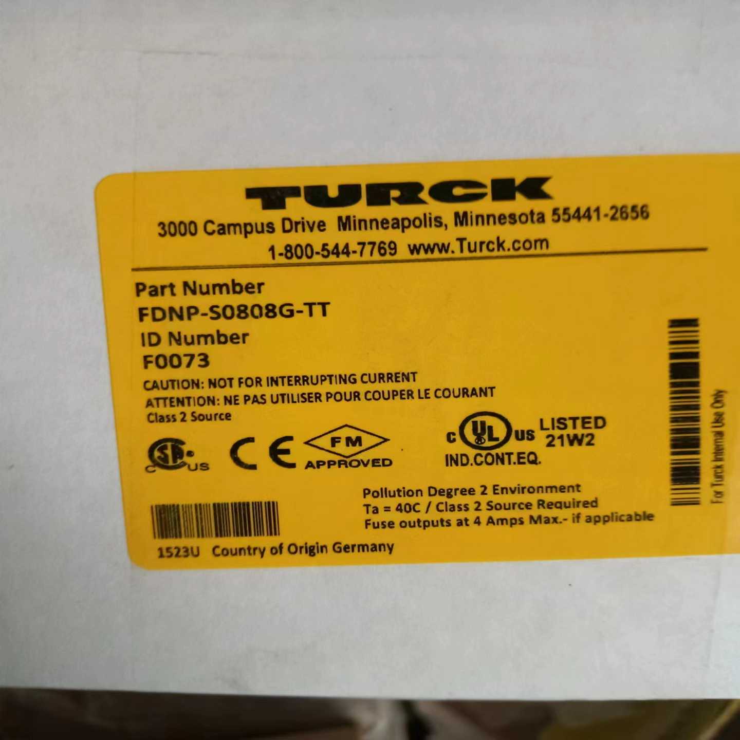 TURCK图尔克模块-FDNP-S080G-TTID:F--议价商品