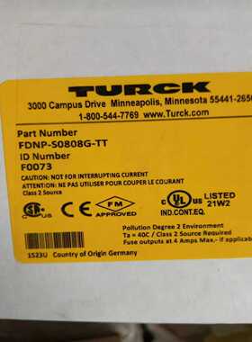 TURCK图尔克模块-FDNP-S080G-TTID:F--议价商品