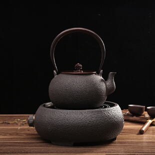 手工铸铁壶无涂层铁茶壶家用电陶炉煮茶泡茶水壶器具套装 新款
