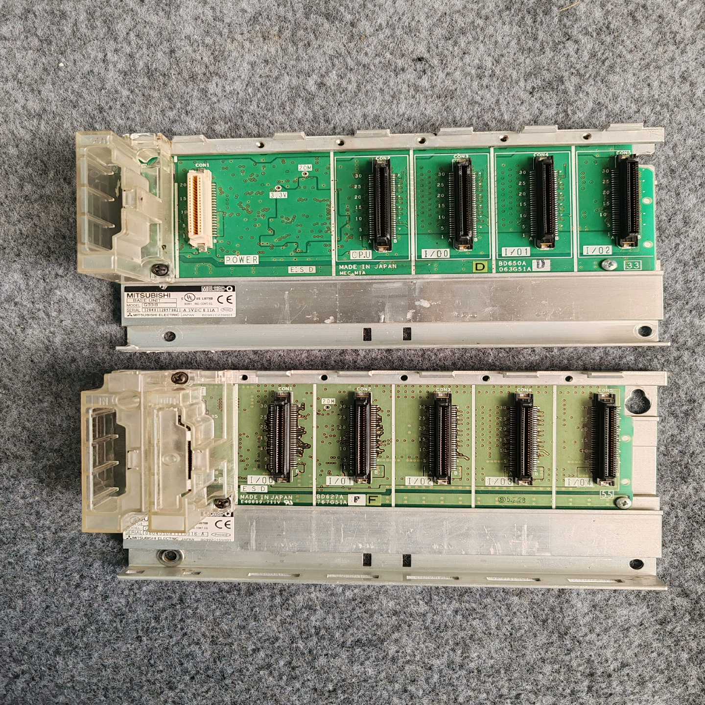 三菱模块Q33B/Q55B底板现货拆机件实物图拍摄成色--议价商品