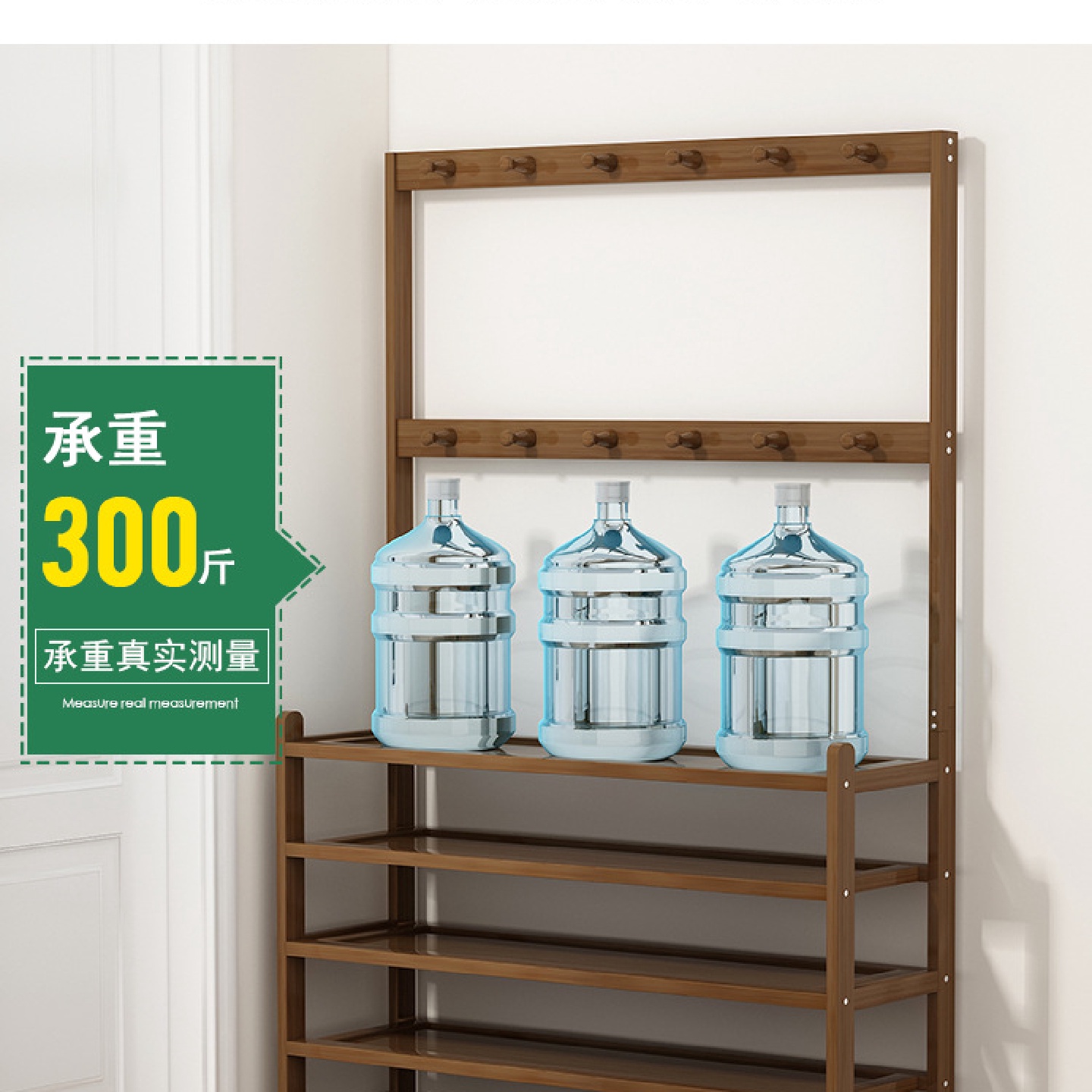 多功能鞋架衣帽架一体门口实木鞋子置物架入门鞋架子家用经济新品