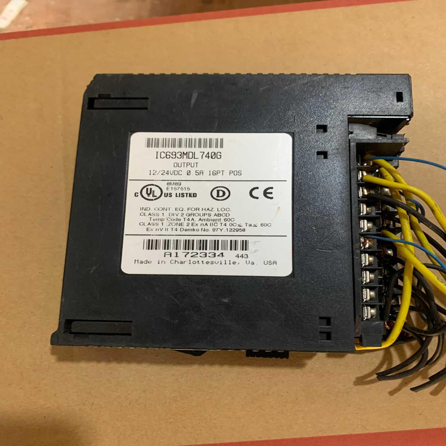 询价GEFanuc模块IC693MDL740G，功
