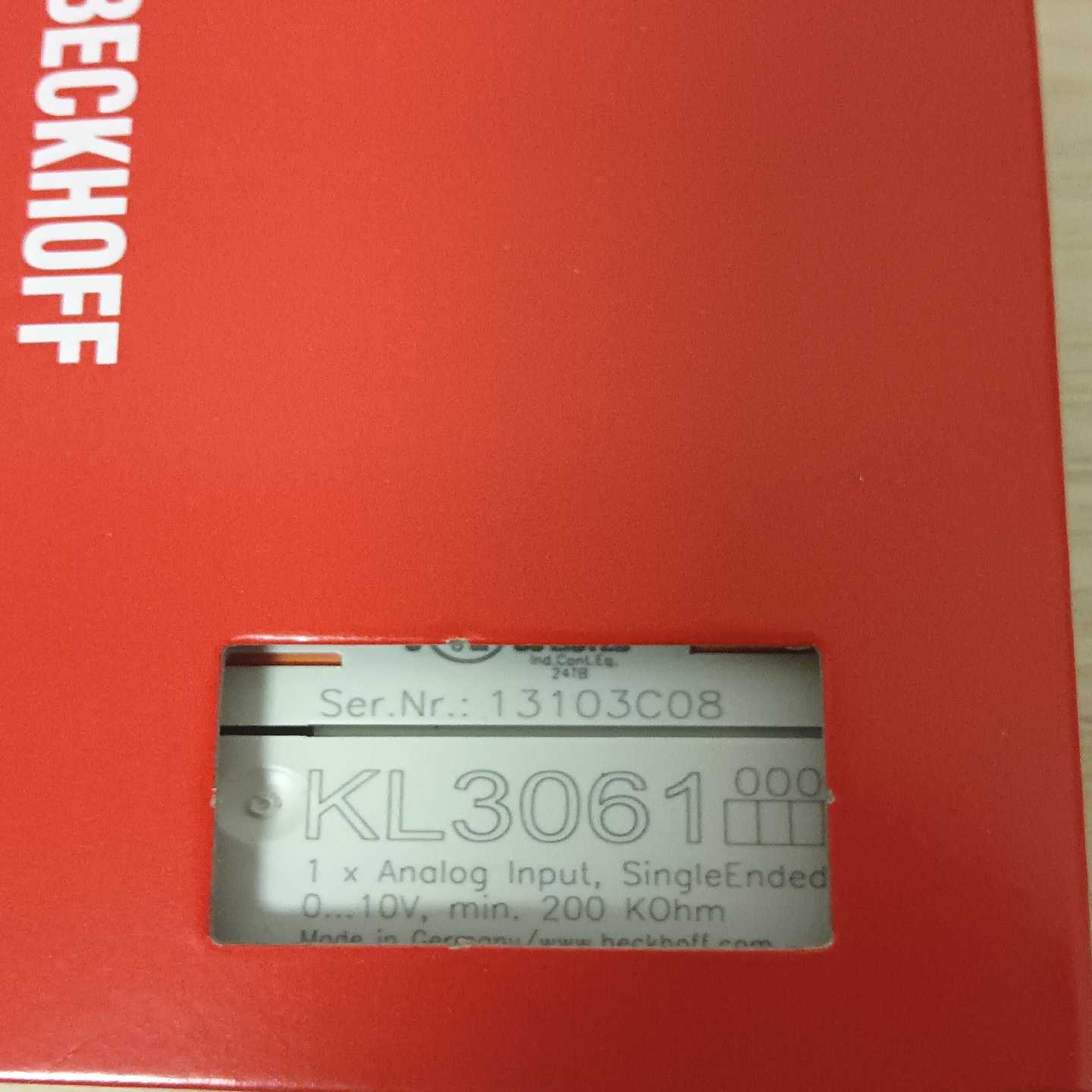 倍福模块KL3061原装正品链接实物拍摄需要的联系