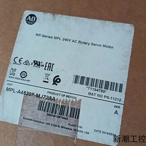 MPL-A4530F-MJ72AA 罗克韦尔AB伺服电机议价商品