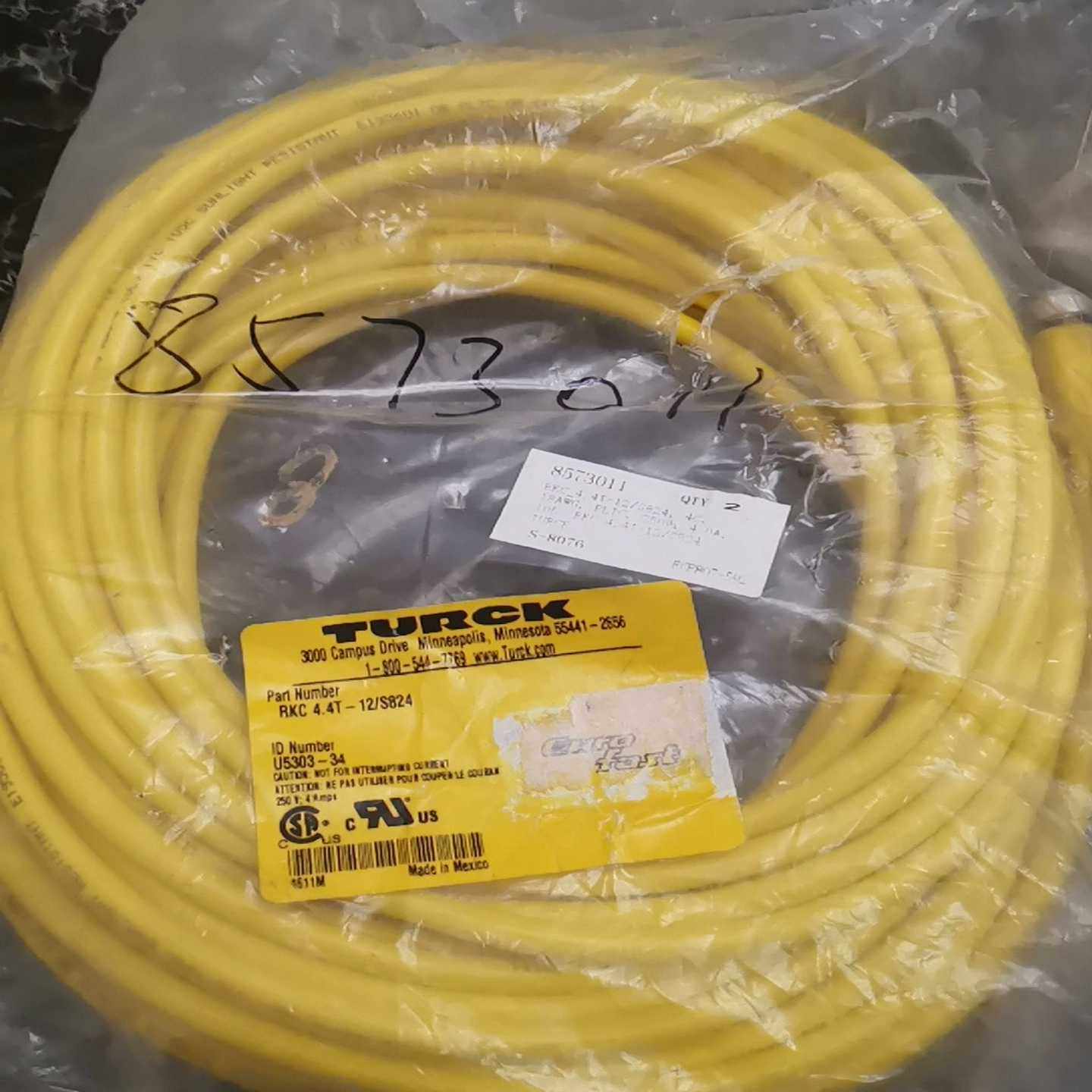 U5303-34，TURCK/图尔克4芯公头直头连接线RKC（零零电子）,3C数码配件,其它配件,淘宝优惠券,粉丝福利购,淘宝优惠卷