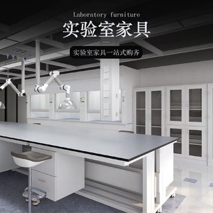 全钢实验室带底柜通风柜化学试验室万向抽气罩专用操作台中央台