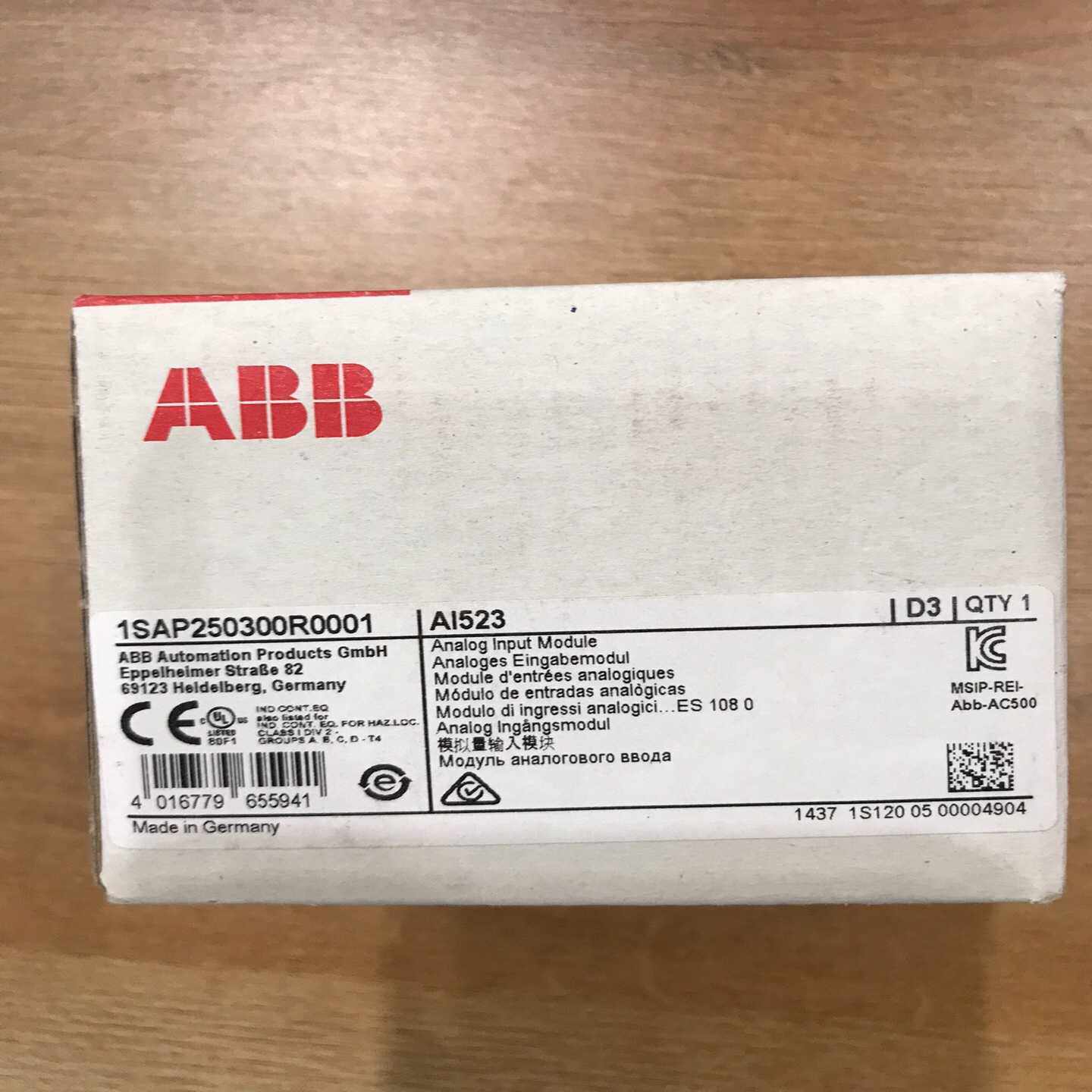 AI523，1SAP250300R0001询价