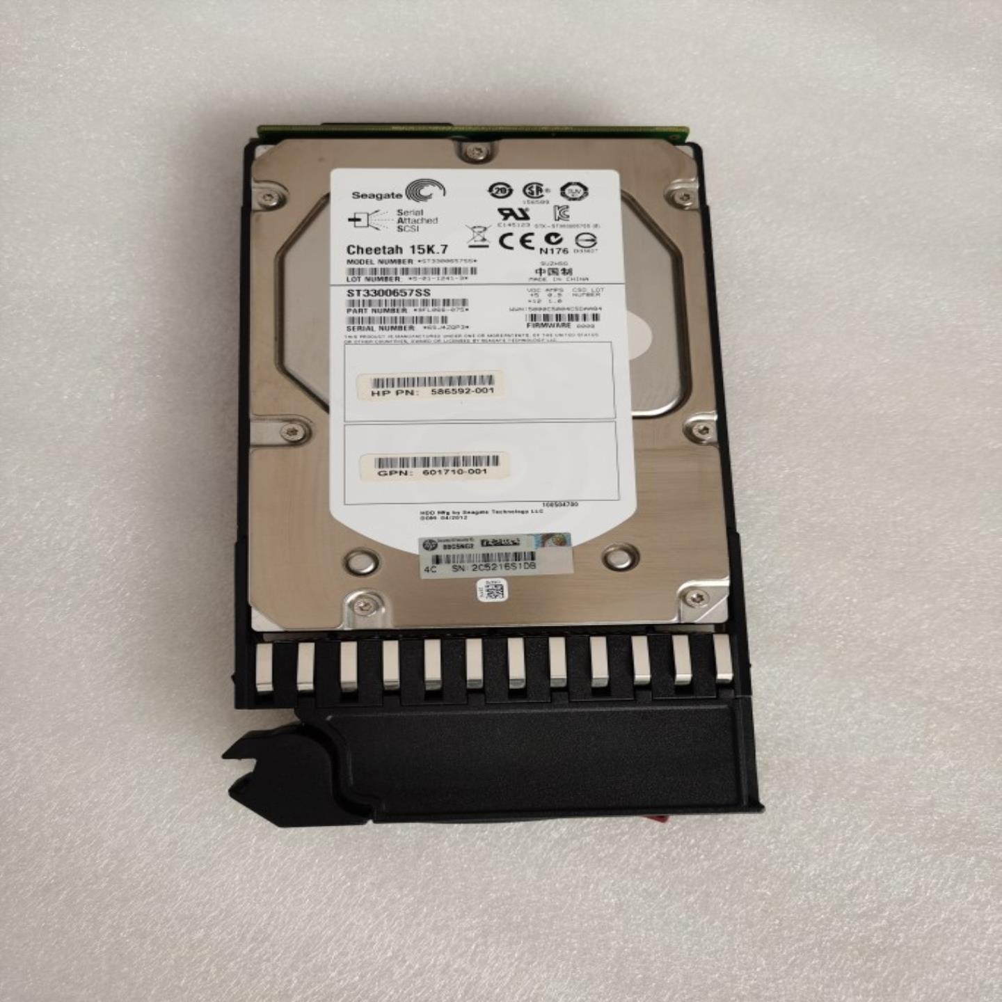 HP AP858A 601775-001 MSA2000 P2000 300G 15K SAS转FC 存储硬盘