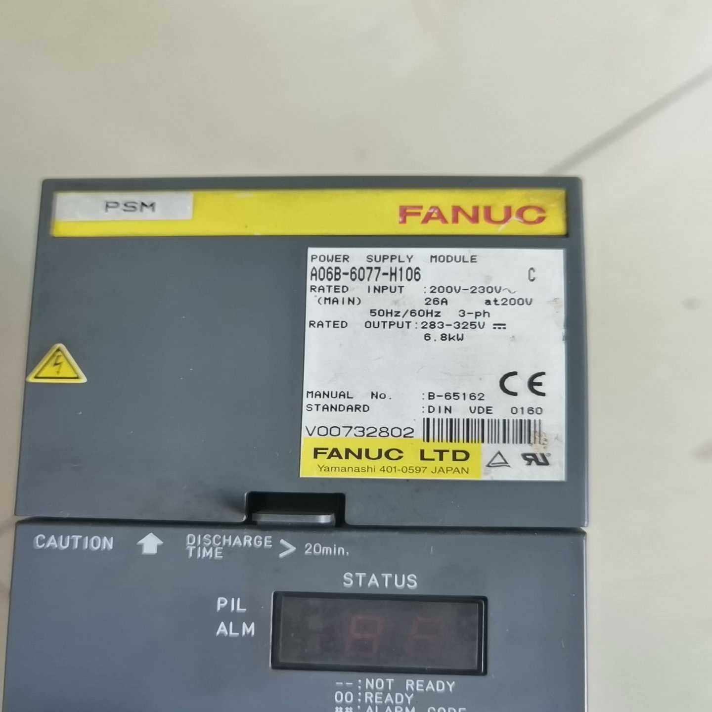 FANUC伺服电源A06B-6077-H106成色新无修(HJD电子）