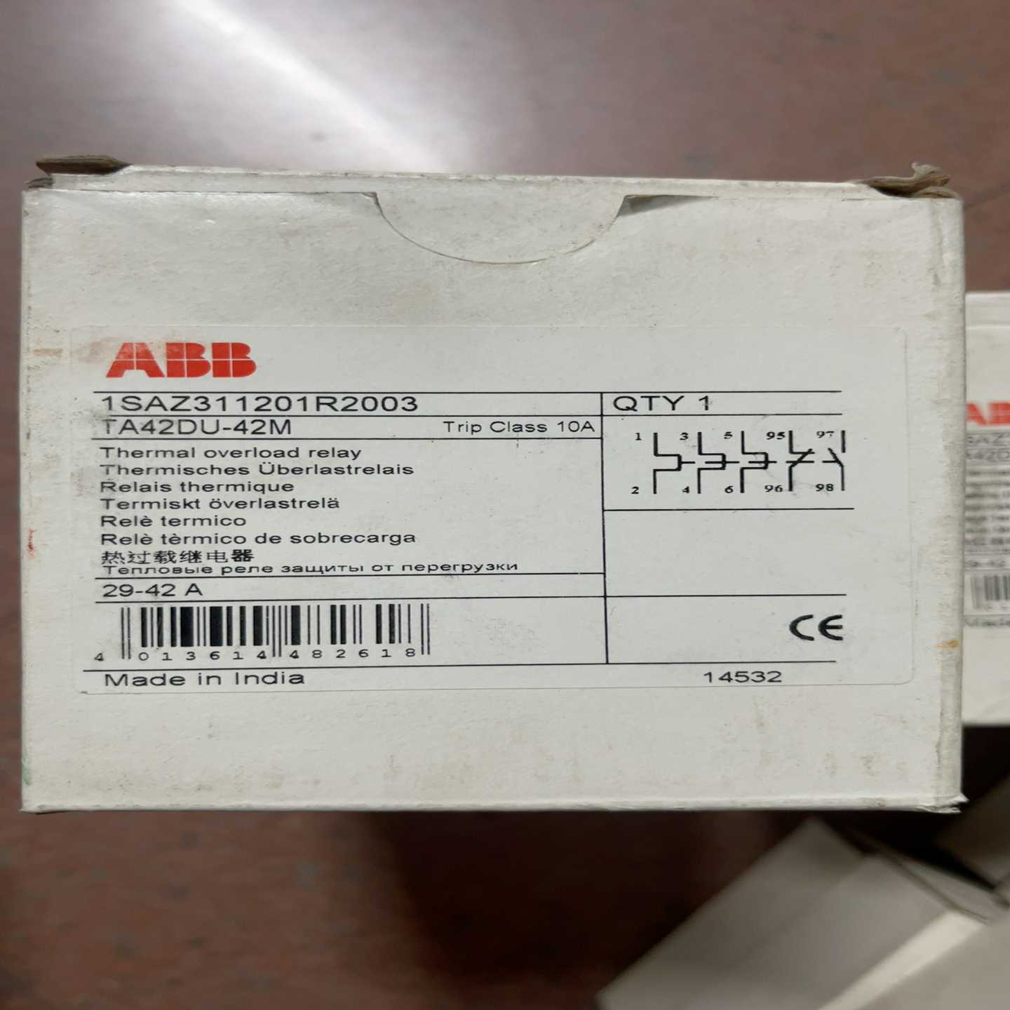 全新正品ABB热过载继电器，型号齐全！TA42DU-42M、--议价商品