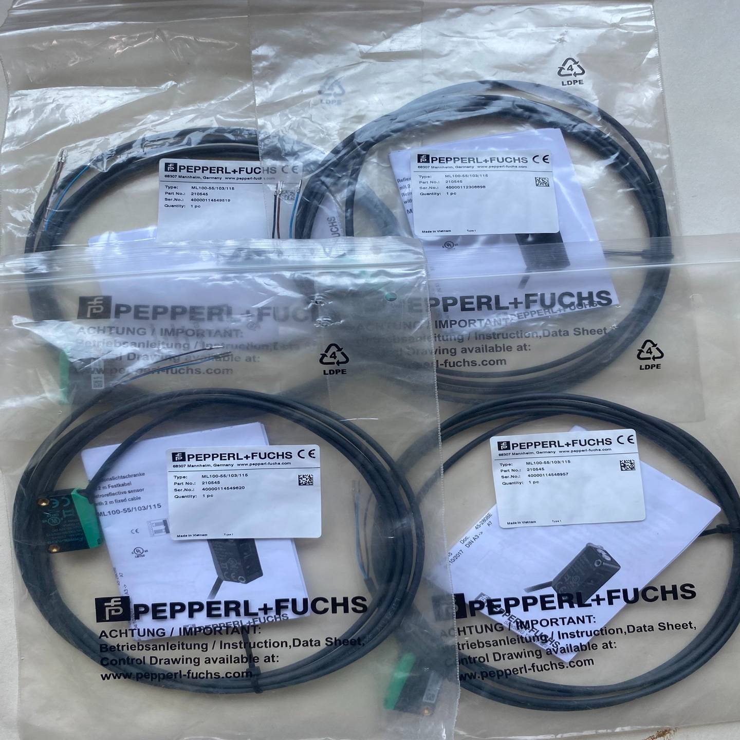 倍加福PF光电，型号ML100-55/103/115，订货--议价商品