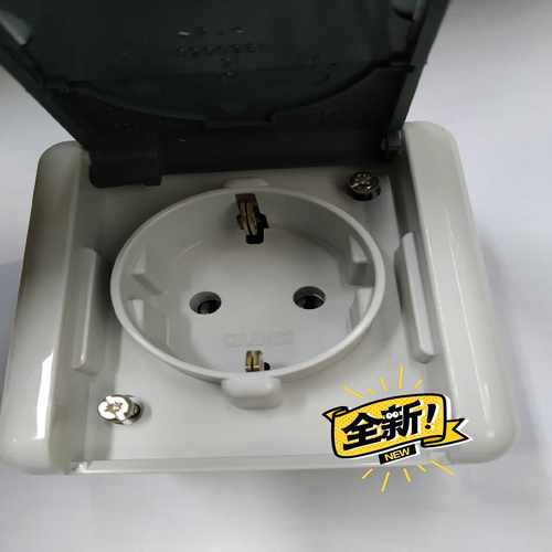 询价德国JUNG永诺位明装德式防水插座和开关lP44欧标防水