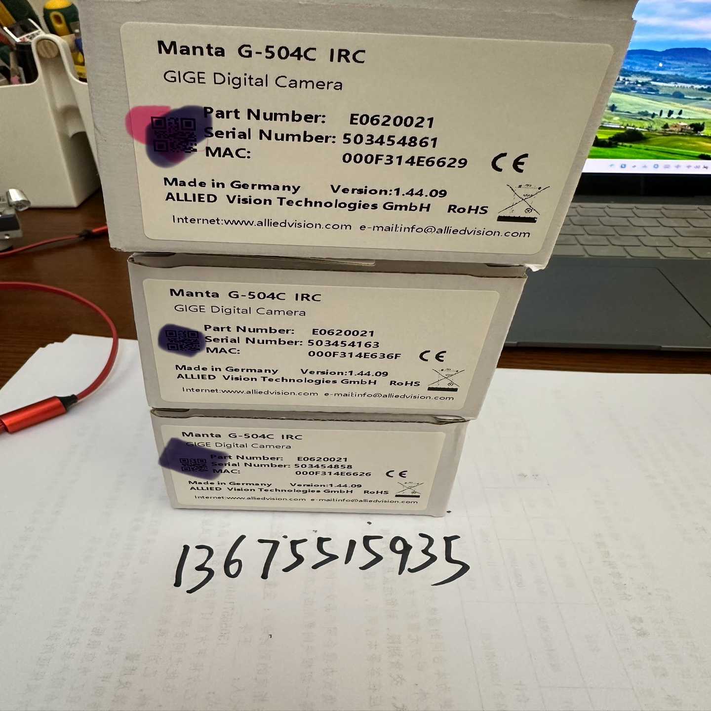 询价全新原装g-504c2/3靶面。全局，停产型号ccd芯