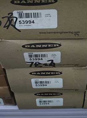 询价美国邦纳BANNER传感器Q453E，型号53994，全新原