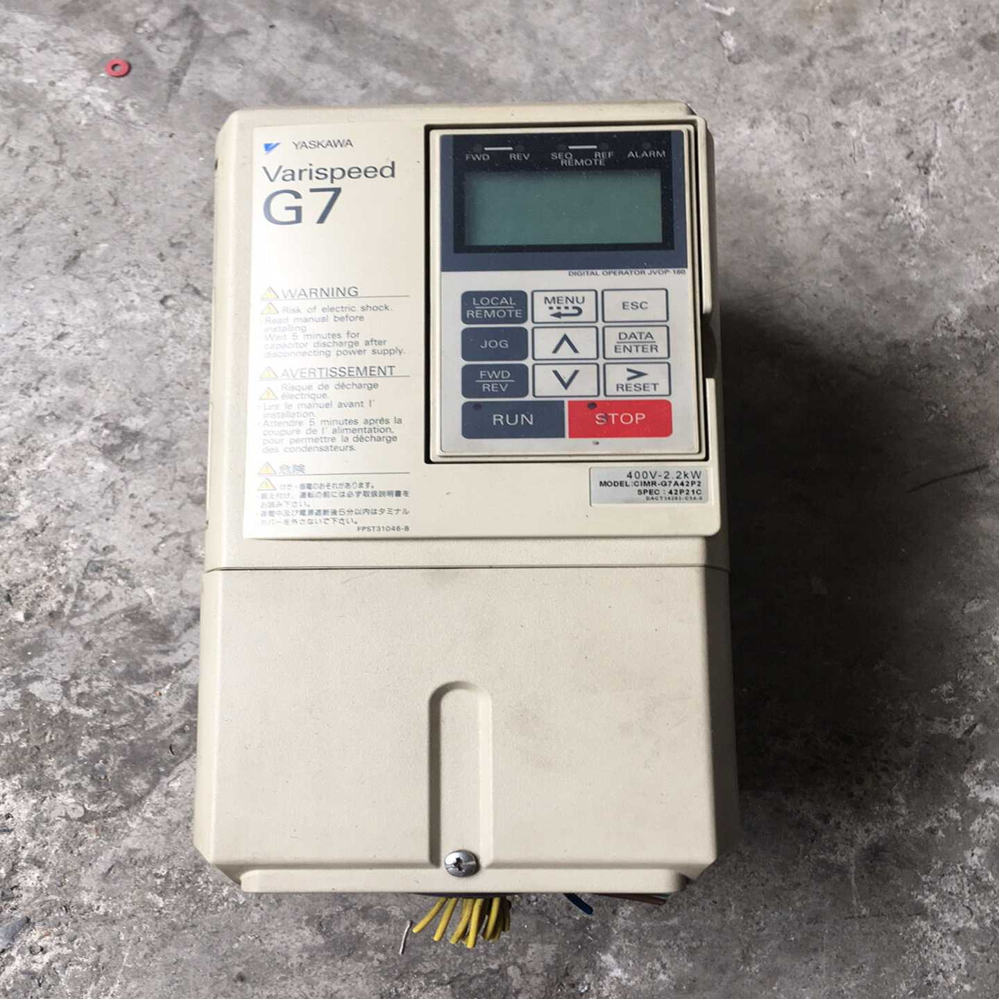 安川G7变频器cimr-g7a42p2380v2.2k询价