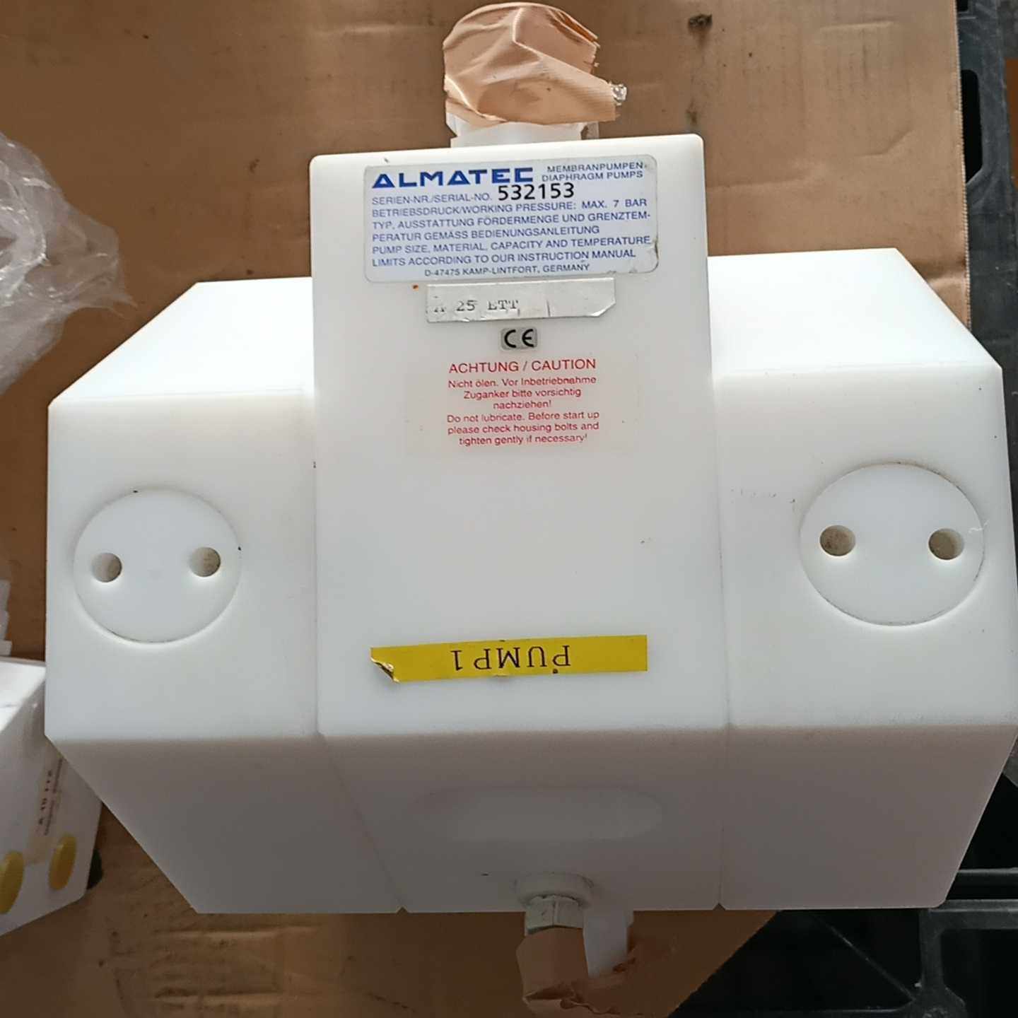 ALMATEC阿玛得A25ETT隔膜泵实物图【博航商行】