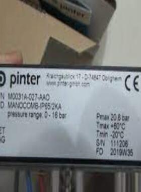 议价议价PINTER MANOCOMB-IP652KA M0031A-022-AAO压力计M0议价
