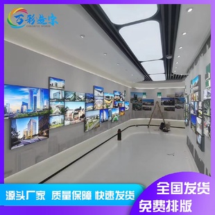 广交会 展厅UV软膜透光膜灯箱吊顶透光膜窗帘灯箱卡布灯箱成品