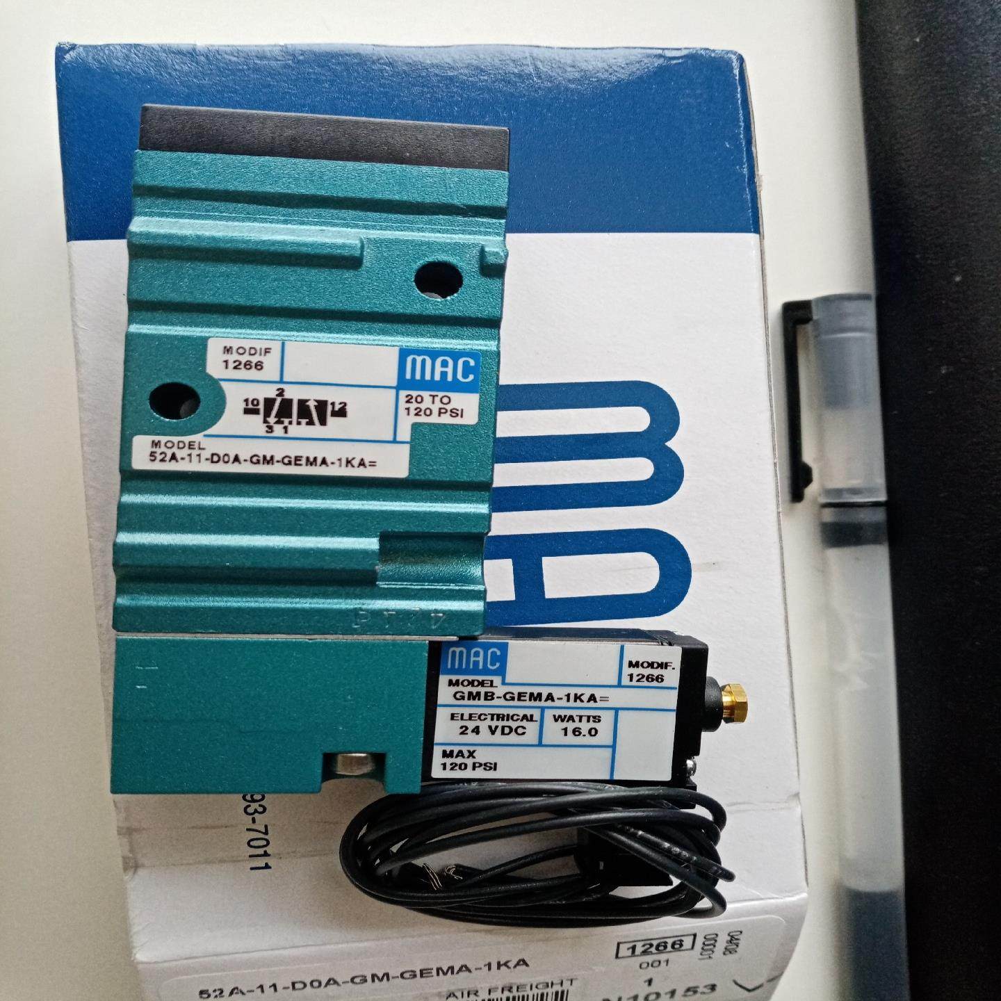 美国MAC电磁阀52A-11-D0A-GM-GEMA-1KA{议价}