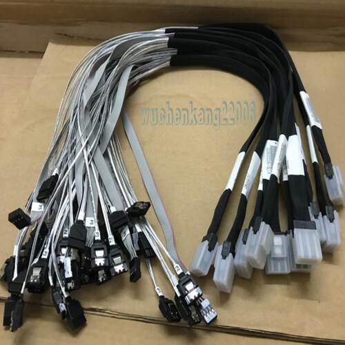 芬芳安费诺正向1转4 Mini-SAS线 SFF-8087-4*SATA数据线SGPIO*