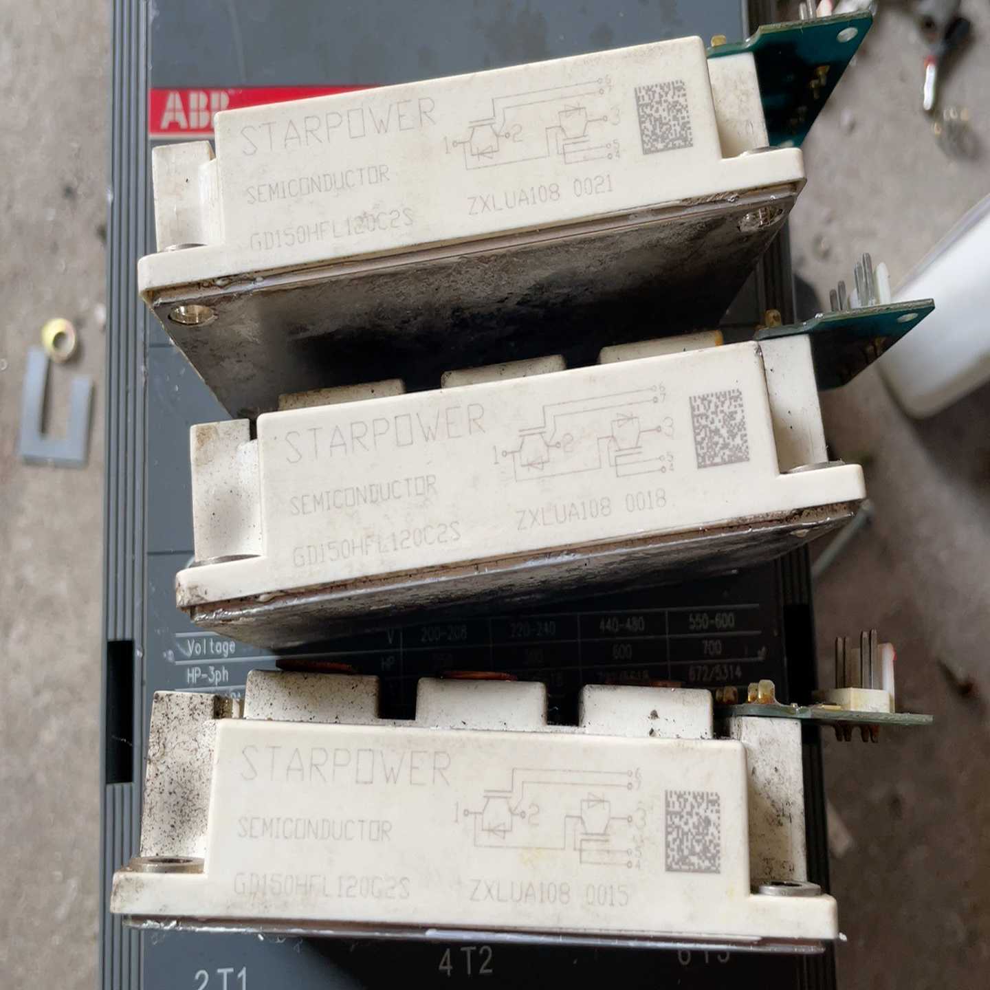 斯达IGBT GD150HFL120C2S拆机模块三个 外观-询价客服