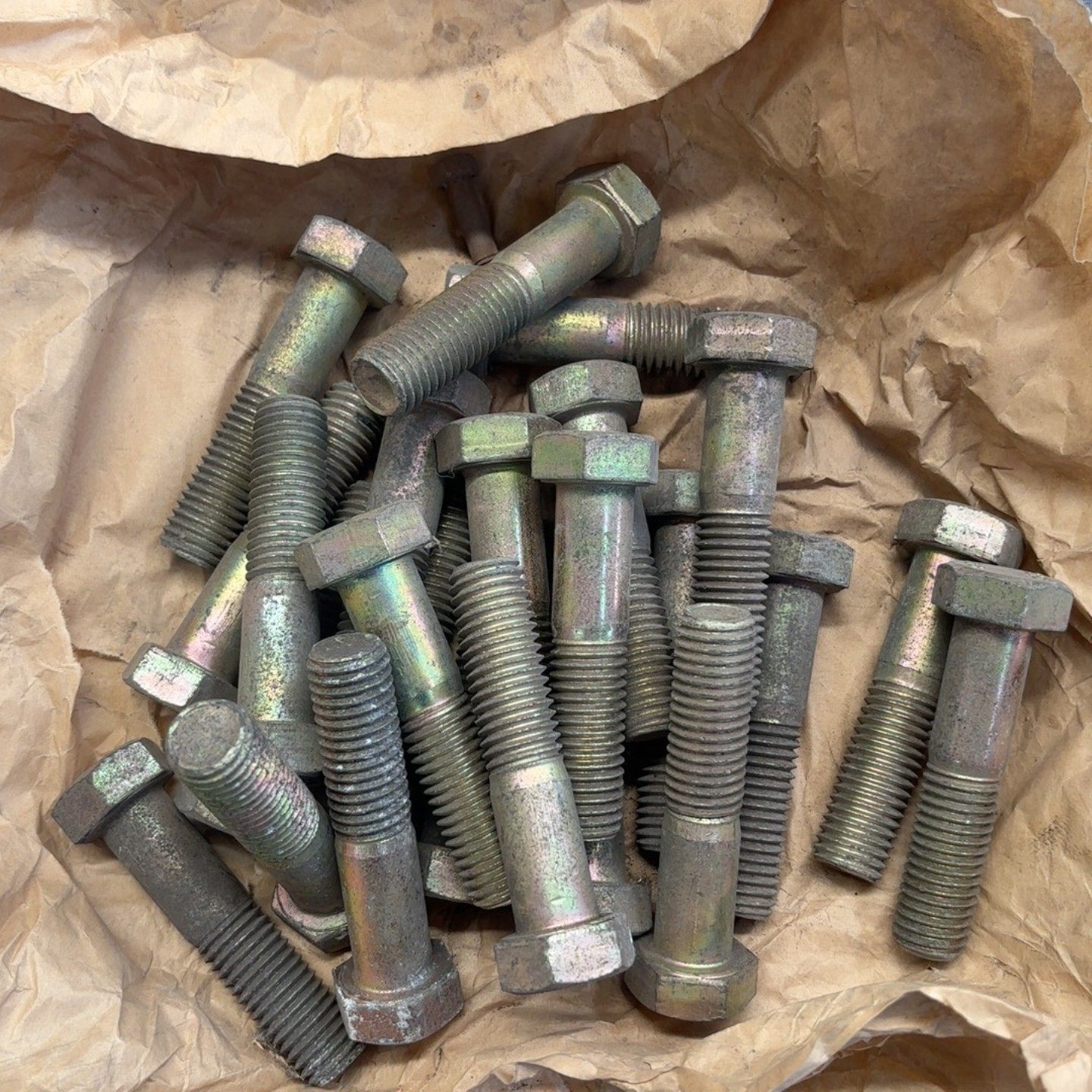 9斤重固定螺栓M17x80重汽叉车路机建筑8.8级一袋22支--议价商品