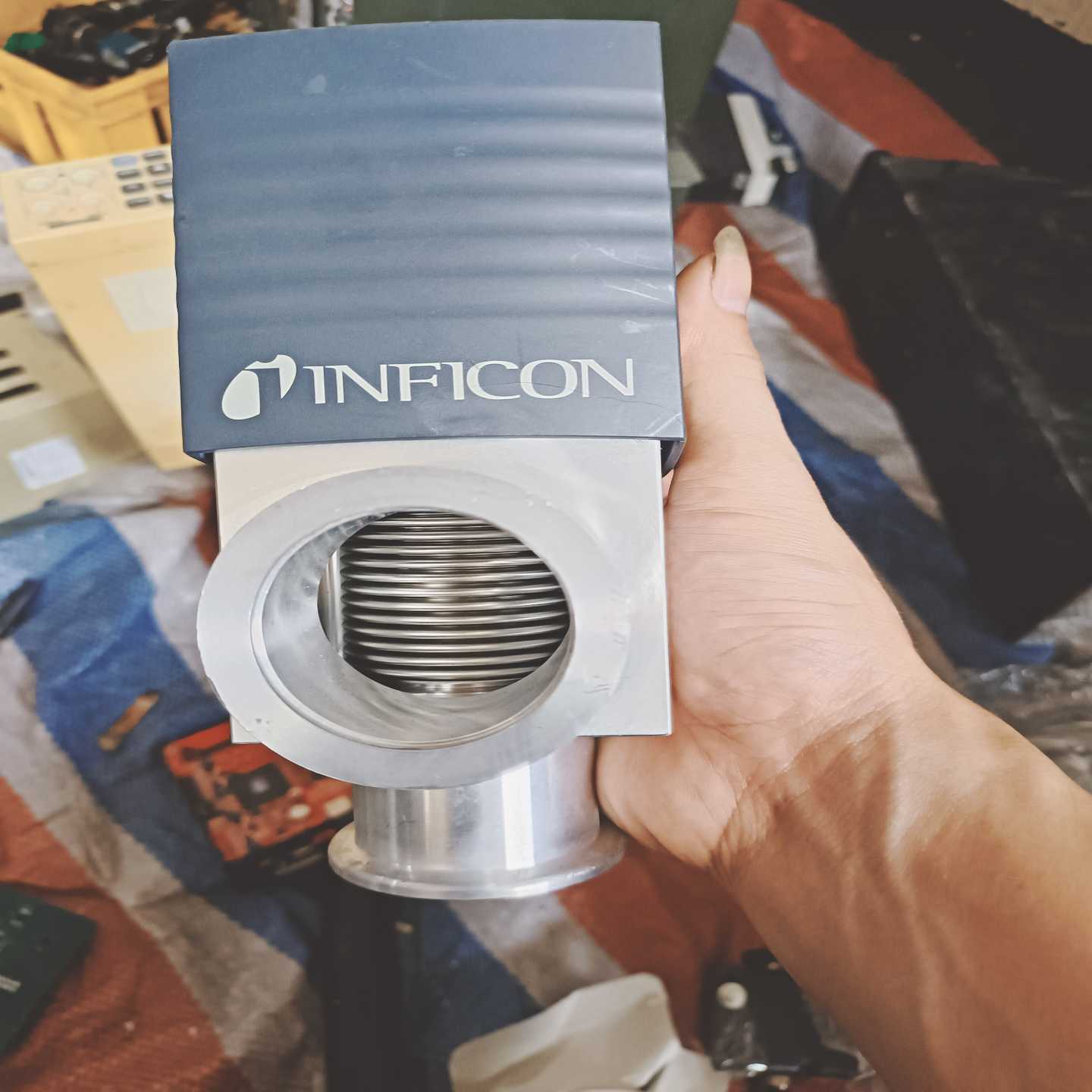 INFICON英福康真空角阀VAP040-A，拆机品，成色如--议价商品