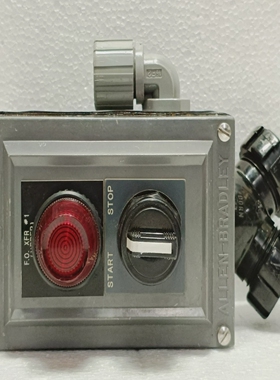 Allen-Bradley800H按钮站启动-停止开关红色飞行员灯120VNEM