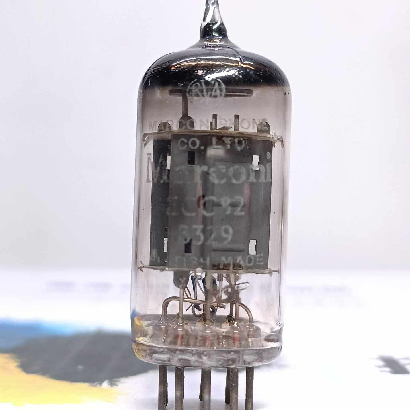英国马可尼B329长屏高级12AU7 / ECC82电子管。~询价