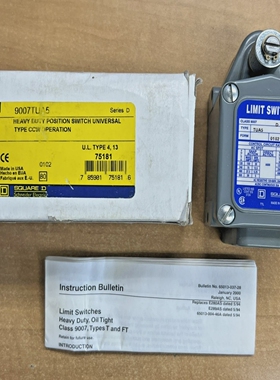 SquareD9007TUA5LimitSwitchHeavyDuty*NewinBox*