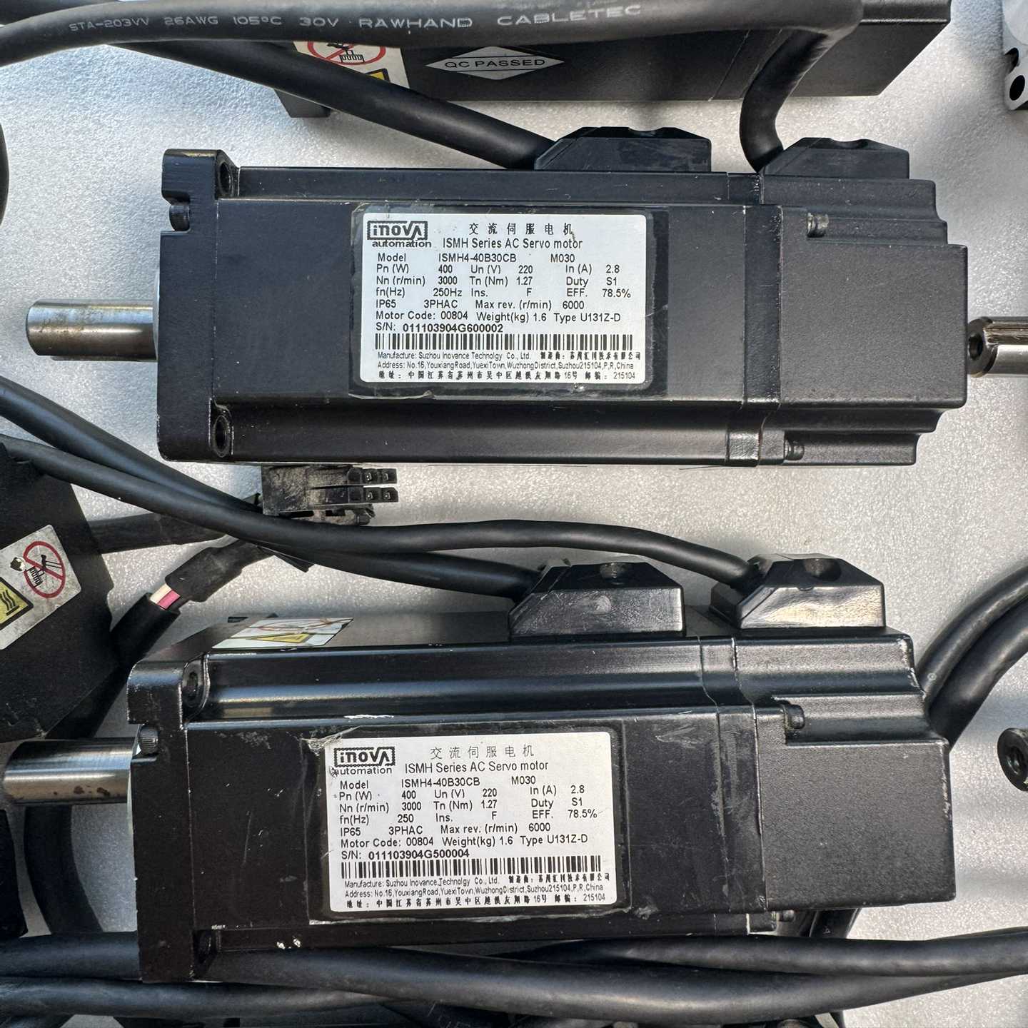 咨询-汇川伺服电机ISMH4-40B30CB，400W，220V，图片