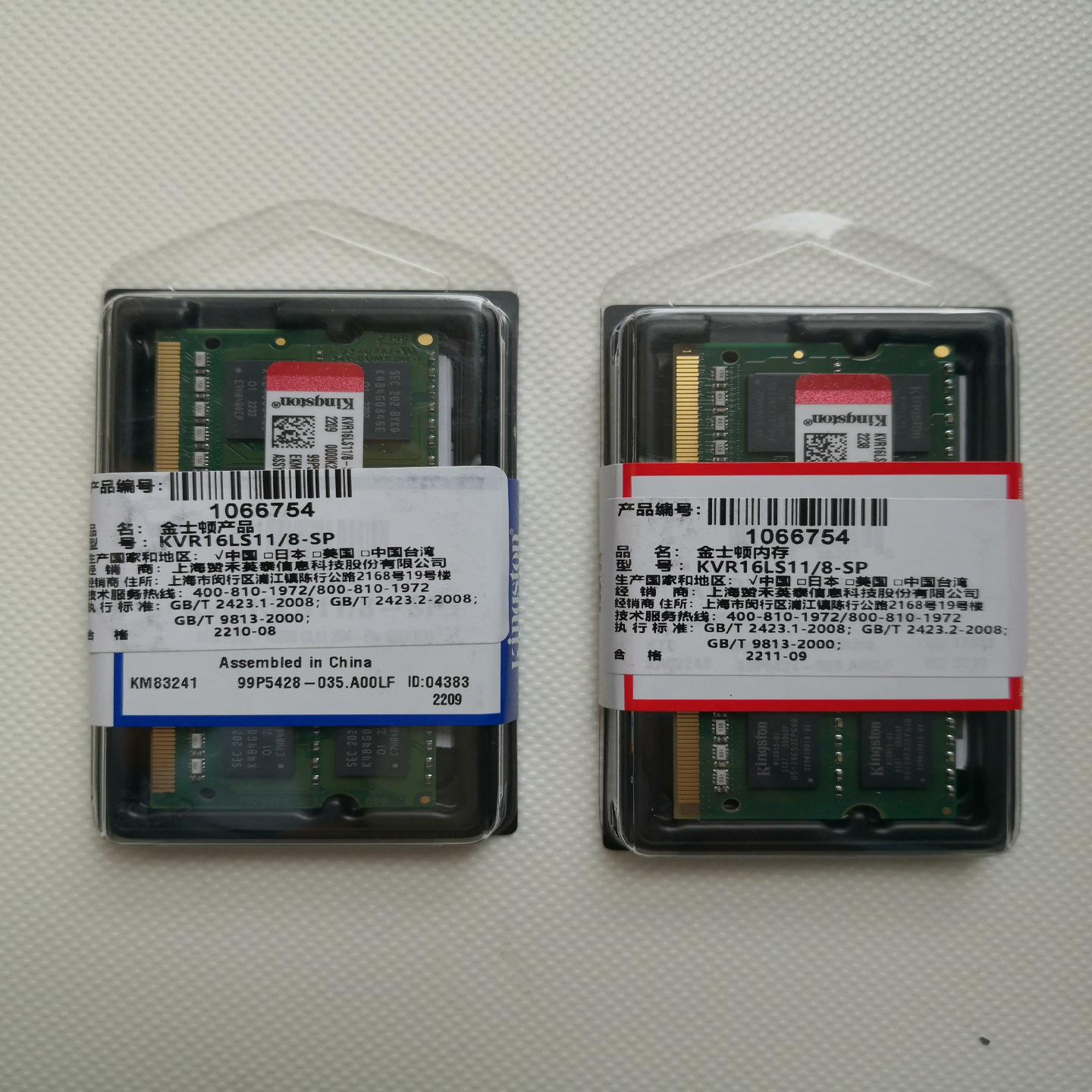 原装正品8G笔记型电脑记忆体Kingston（Kingston）DDR3L1需询价