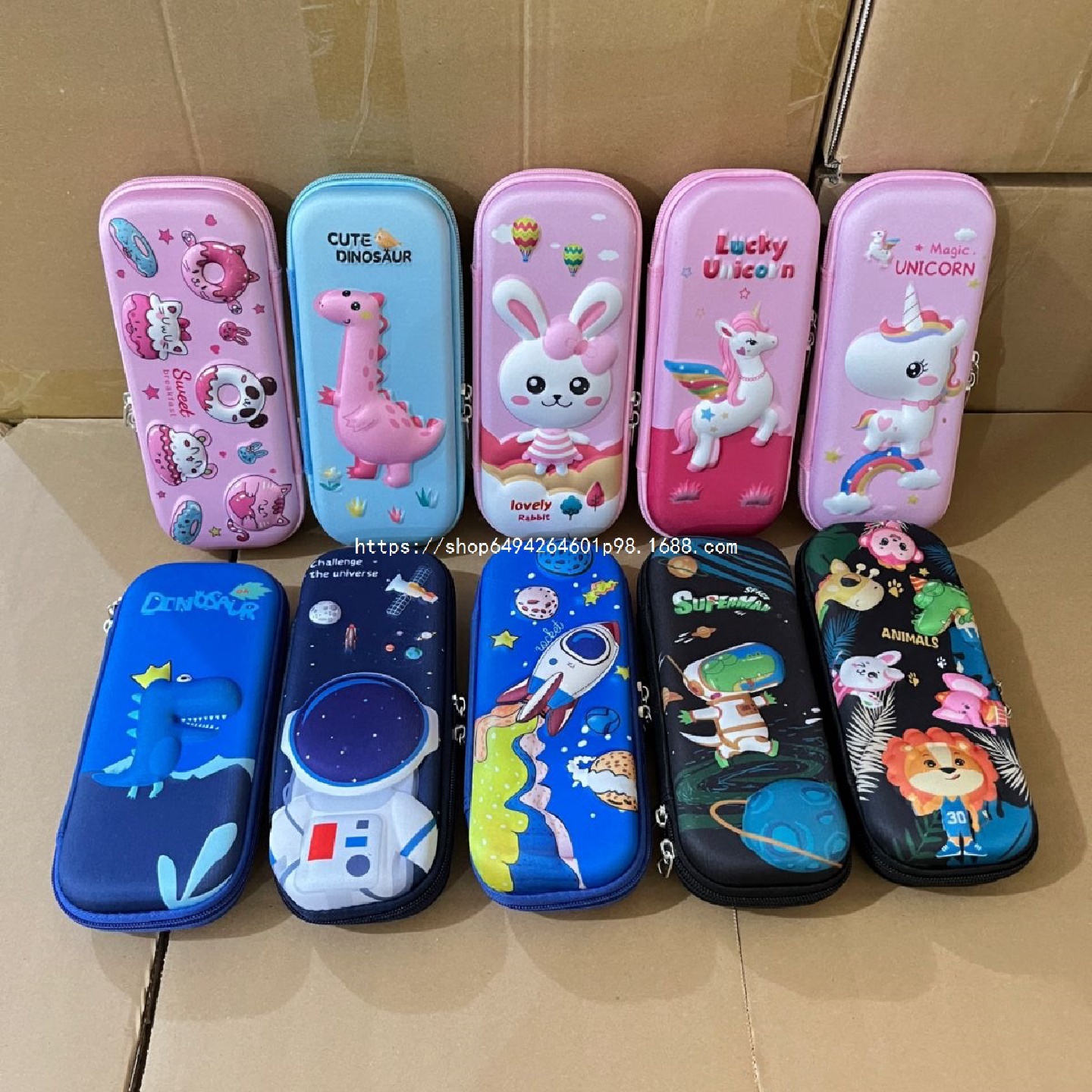 开学新品3D立体文具盒笔袋女孩儿童小学生大容量幼儿园铅笔盒批发