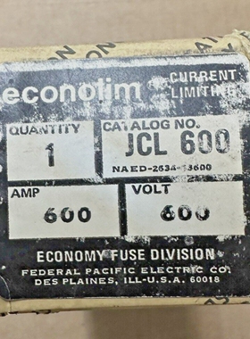 FederalPacificEconolimJCL600600A600VClassJFuse*NEW*