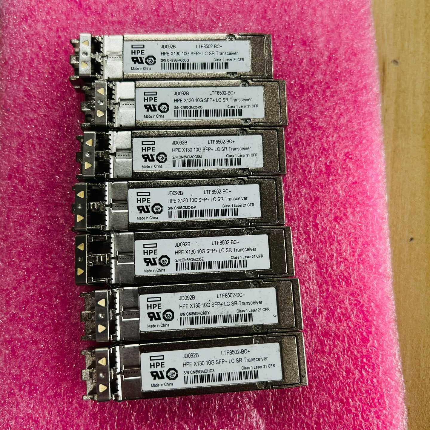 HPE JD092B LTF8502-BC+有22支，（gg设备）