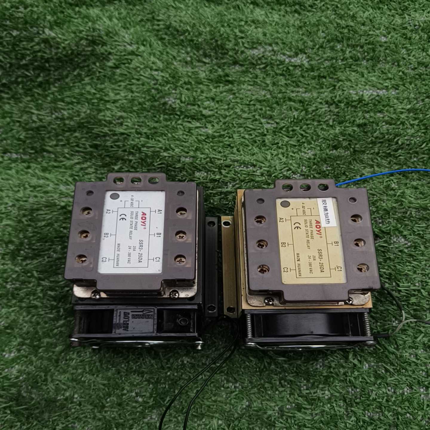 (重工机械)oyl固态继电器-25，带风扇，散热底座，拆机