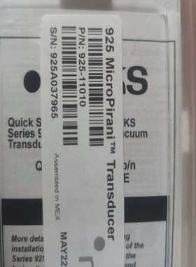 询价MKS925MicroPirani真空传感器，型号925